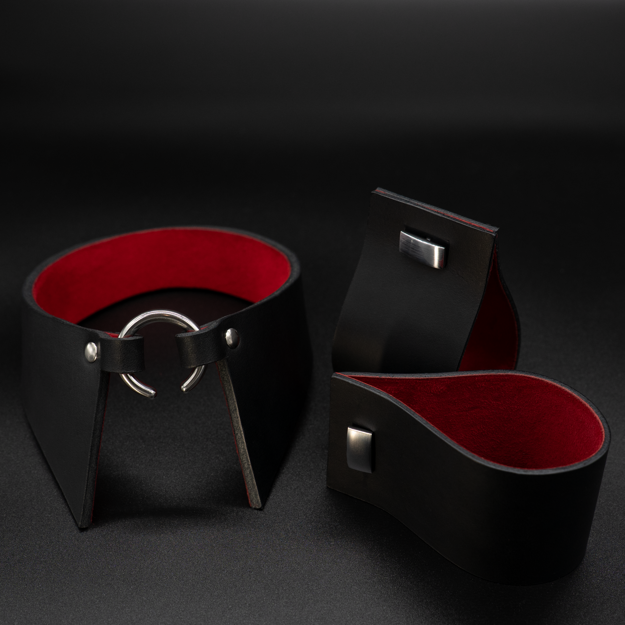 Set aus Kragen mit offenem Ring und Manschetten (LN01 + LN03)